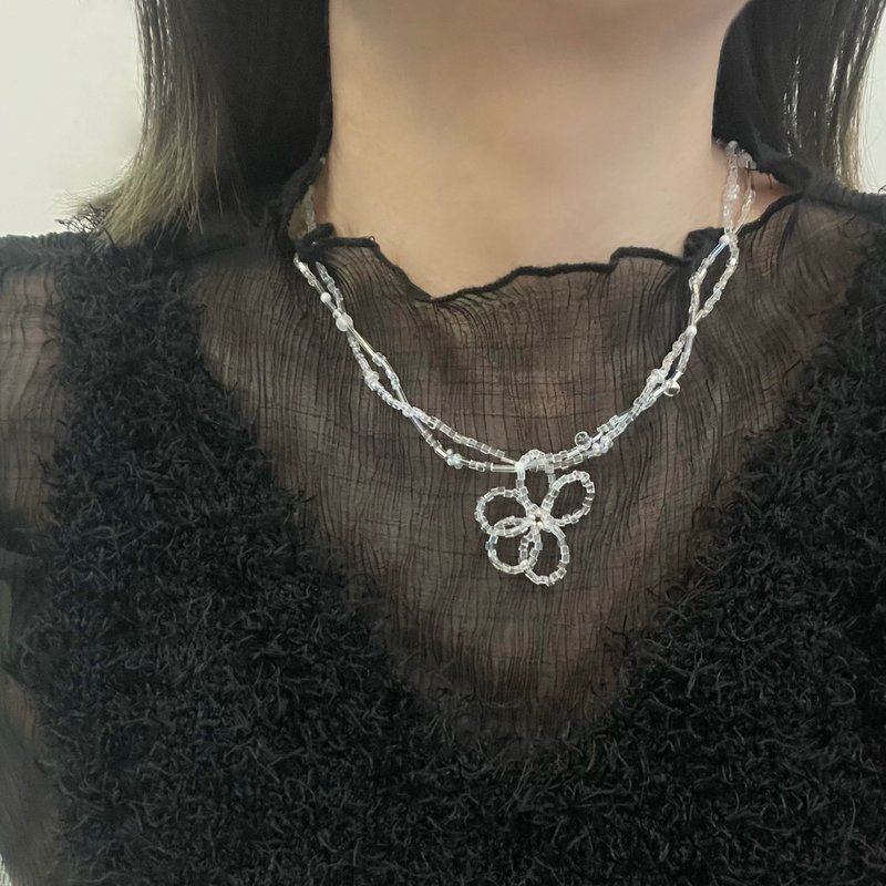 Lily Valley 时光花蕾 | 手工串珠项链 - 项链 - 半宝石 透明