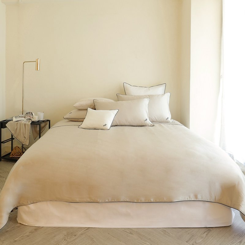 顶极天丝床组  60支天丝顶极天丝两用被床包组 枕套床包组 汐流金 - 寝具 - 其他材质 