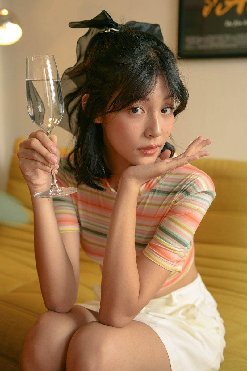 Sunshine crop tshirt - 女装 T 恤 - 棉．麻 多色