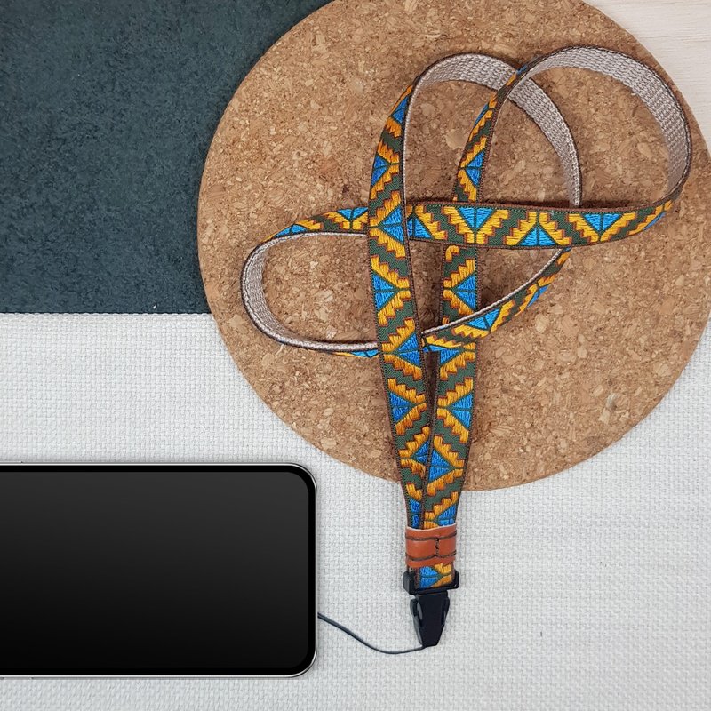 快拆织带背带 手机背带 手机带 快拆扣 证件背带 - 挂绳/吊绳 - 其他人造纤维 咖啡色