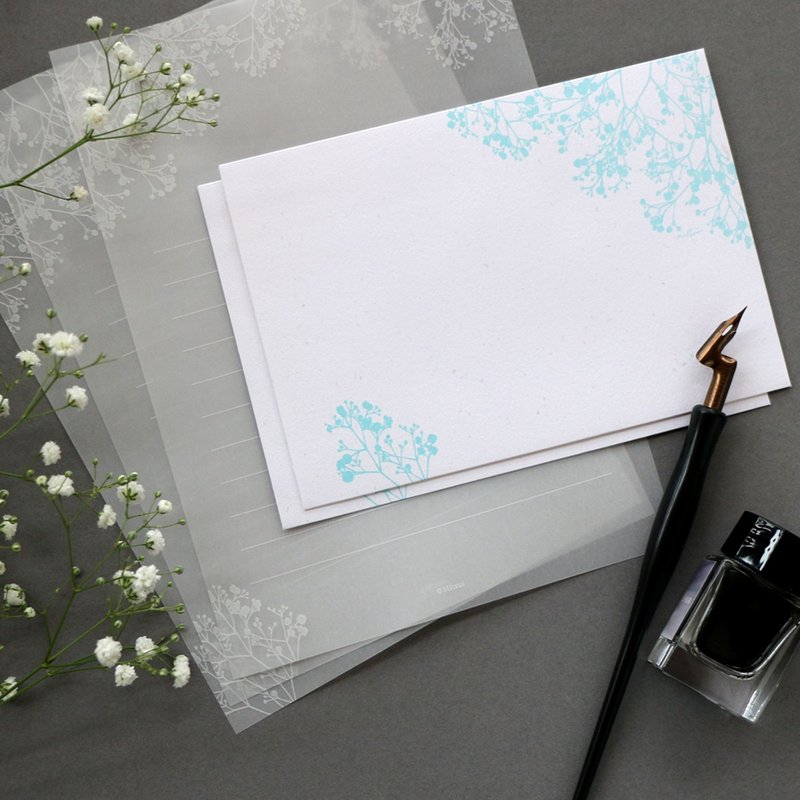 满天星信纸组 - 信封/信纸 - 纸 白色