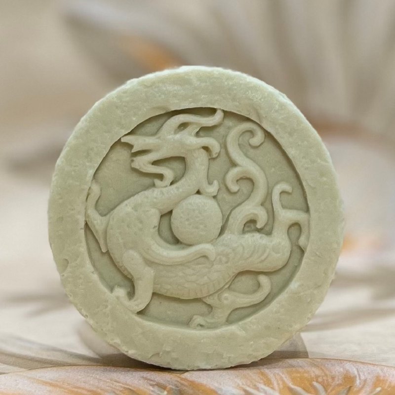 草本古风神兽平安皂(青龙) 草本手工皂 植物萃取搭配精油香氛 - 肥皂/手工皂 - 其他材质 多色