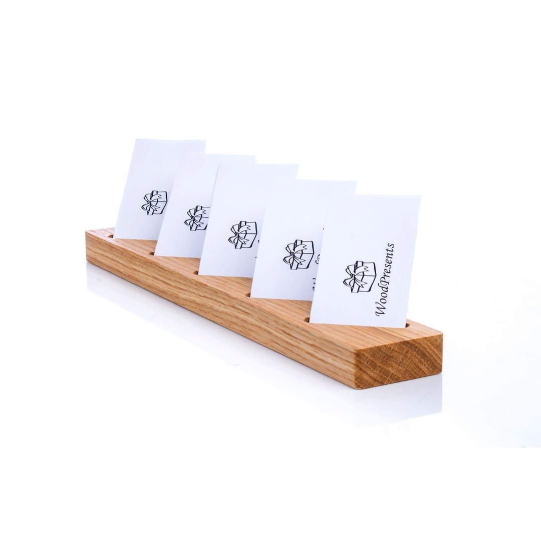 多格垂直名片展示架 艺品展架 - 名片架/名片座 - 木头 