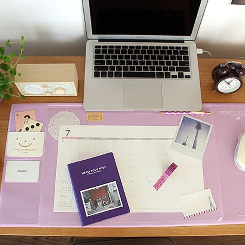 敲敲-Second-Mansion-马卡龙QQ鼠标桌垫-薰衣草,PLD68813 - 其他 - 塑料 紫色