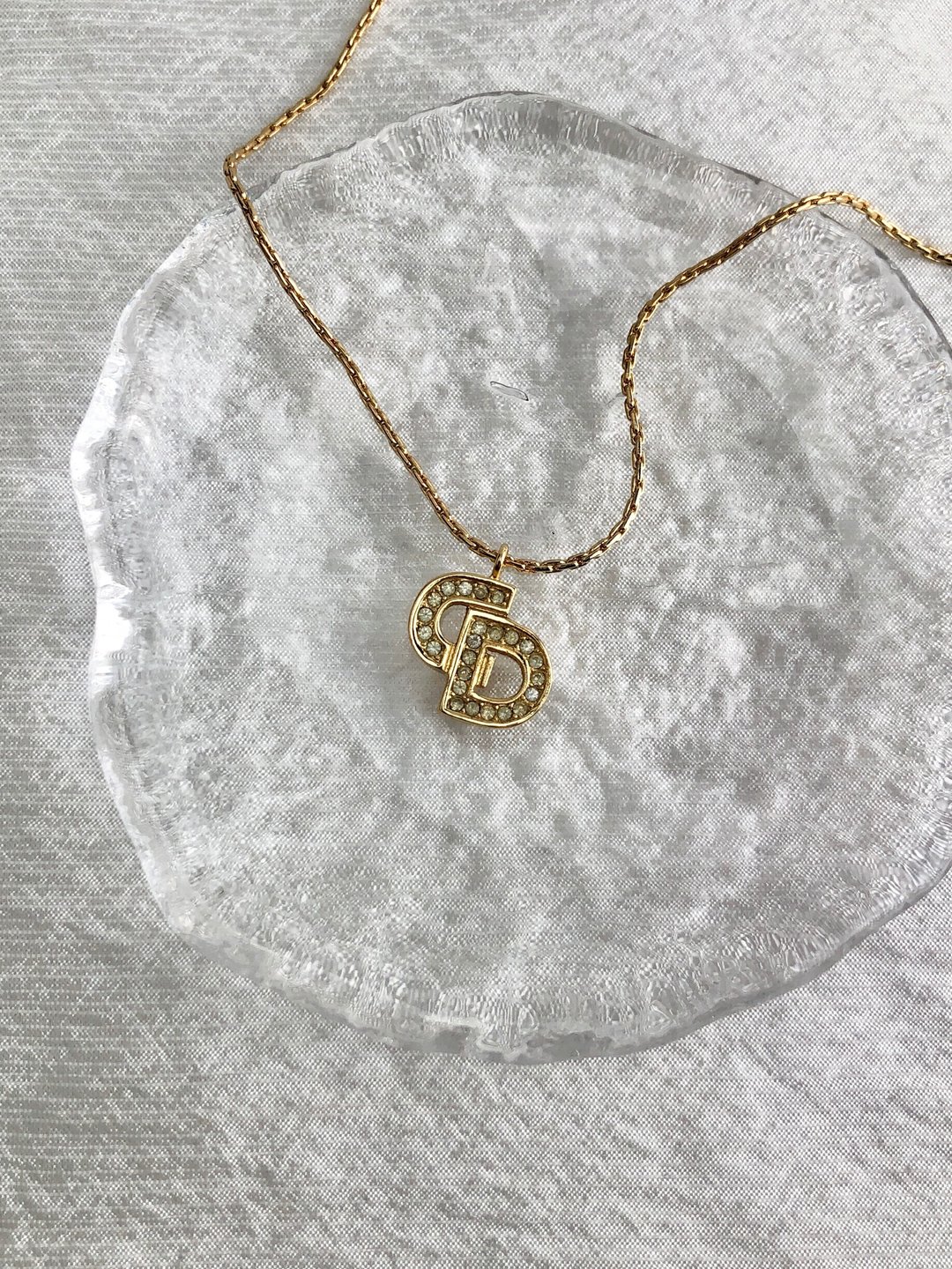 【日本直送 品牌二手包装】Christian Dior 项链金CD logo 复古 gydv2d - 项链 - 其他材质 金色