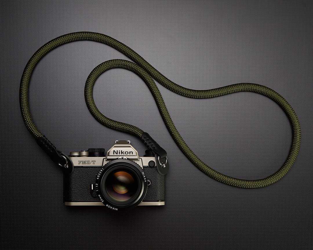 Military Green 11mm Climbing Rope Camera strap - 相机 - 聚酯纤维 绿色
