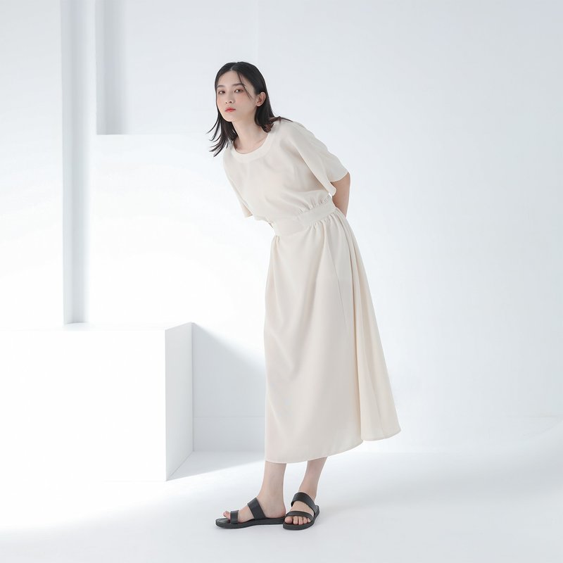 【经典原创】Galaxy_银河晚宴镂空洋装_CLD007_米 - 洋装/连衣裙 - 聚酯纤维 白色