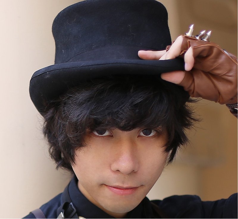 蒸汽朋克 维多利亚 复古 黑色咖色  总统绅士 平顶高礼帽 羊毛 - 帽子 - 其他人造纤维 多色