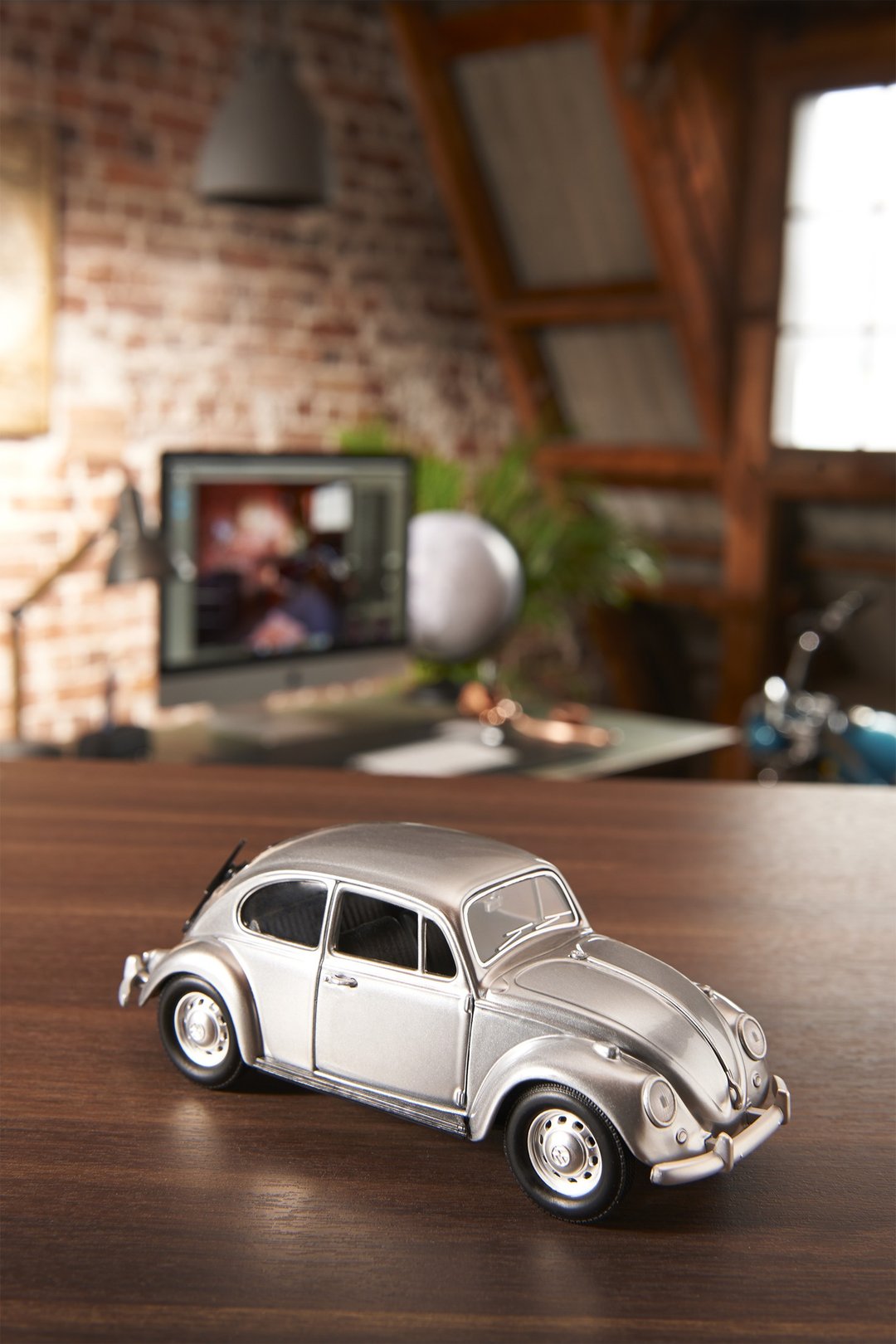 VW 1967年金龟车回纹针收纳模型 (1:24 ) - 其他 - 其他金属 银色
