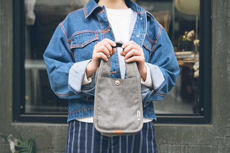 小方包/Small tote - 手拿包 - 棉．麻 多色