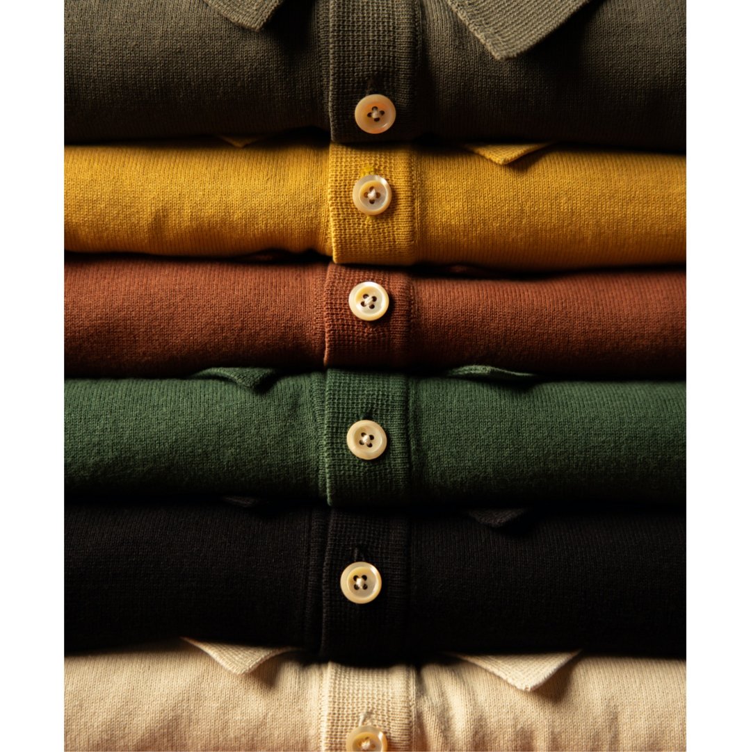 即将断码 热销 义式马球 Polo 衫 短袖 薄款 三本针缝制 Polo Shirt - 男装针织衫/毛衣 - 棉 多色