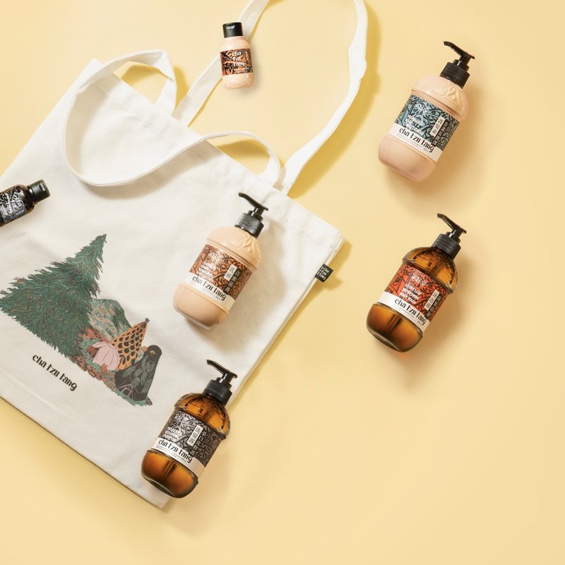 【五倍券优惠】茶籽堂  饭店经典福袋组 - 沐浴用品 - 植物．花 绿色