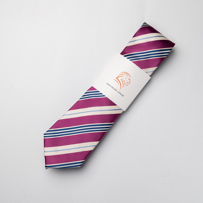 P0917-88 - 领带/领带夹 - 聚酯纤维 紫色