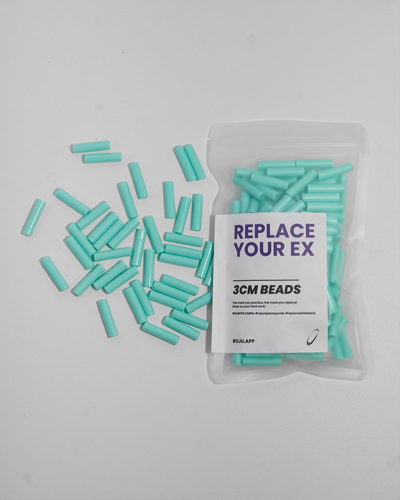 【RYE】跳绳 节拍珠 拍子珠 3cm (轻拍-湖水蓝) - 运动配件 - 塑料 蓝色