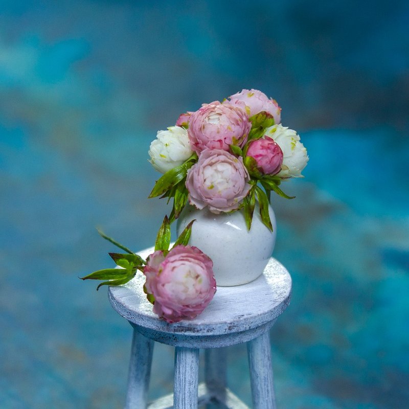 教学迷你牡丹与风干黏土| PDF+影片 - 手工艺教程/工具书 - 其他材质 