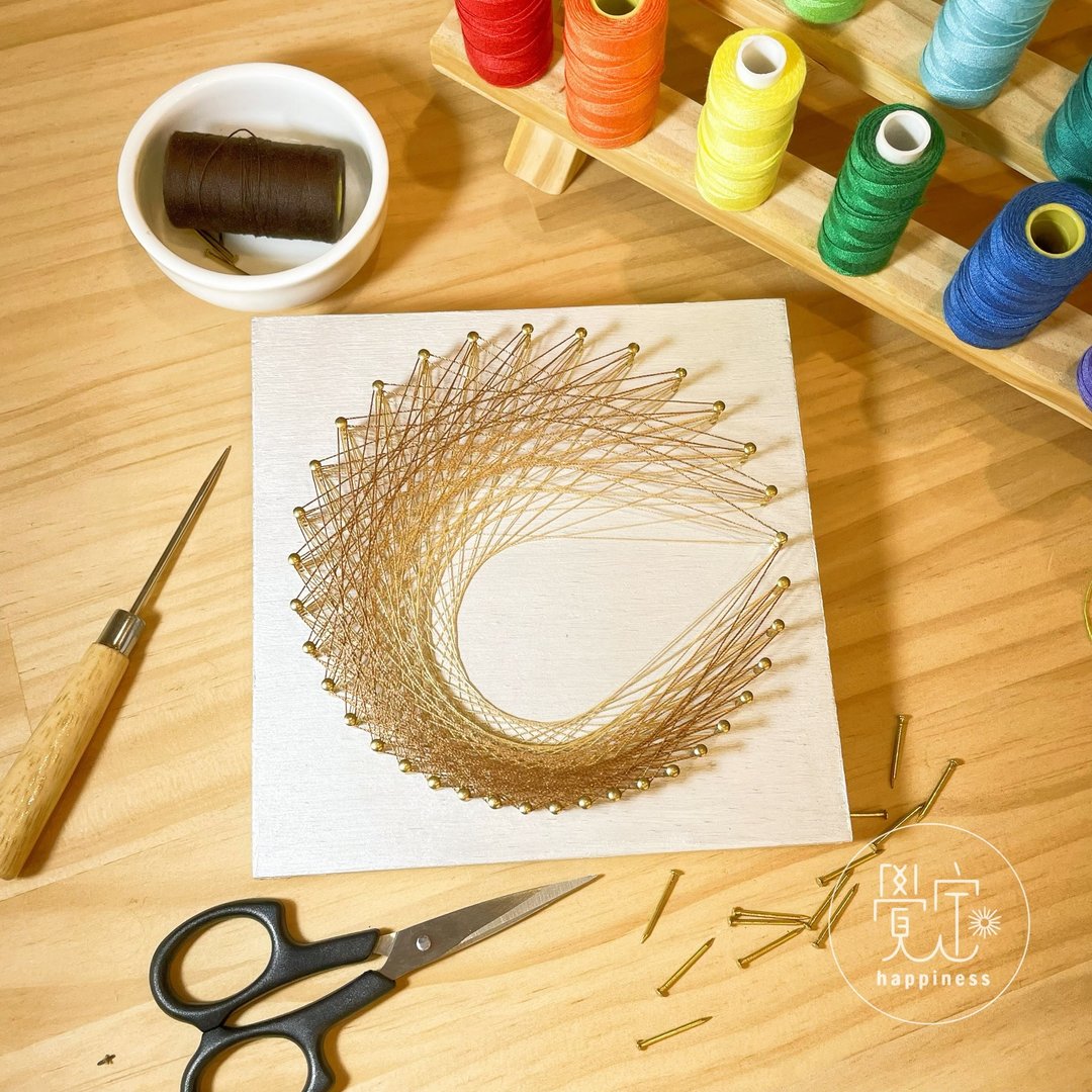 Stringart 艺术作品 - 摆饰 - 其他材质 多色