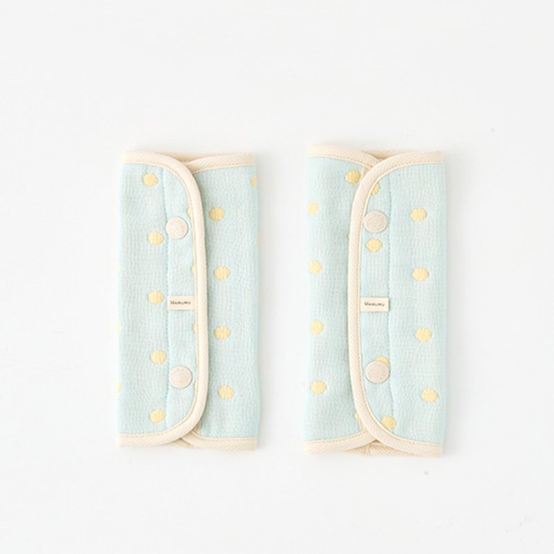 六层纱背带口水巾 青柠 - 围嘴/口水巾 - 其他材质 蓝色