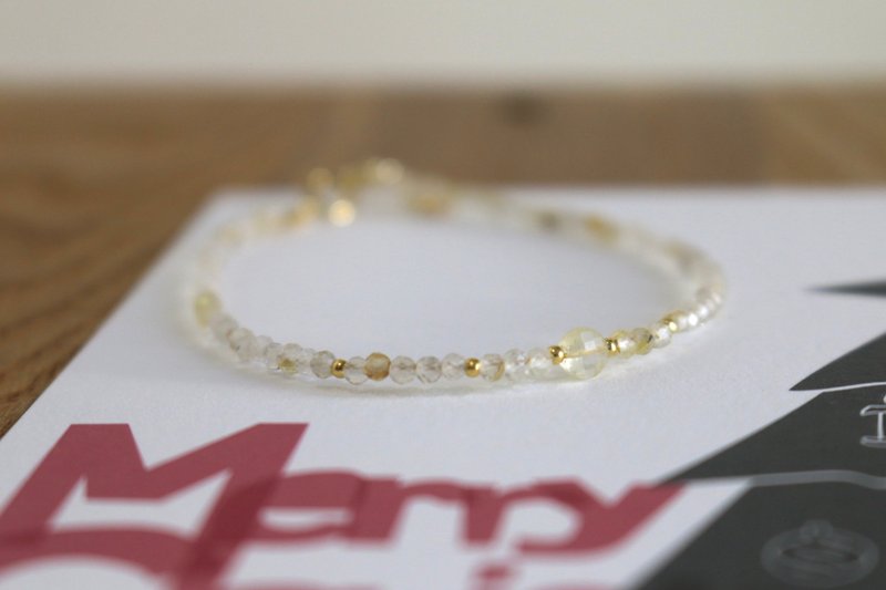 手链 金发晶 天然石 - 庆祝 - - 手链/手环 - 宝石 黄色