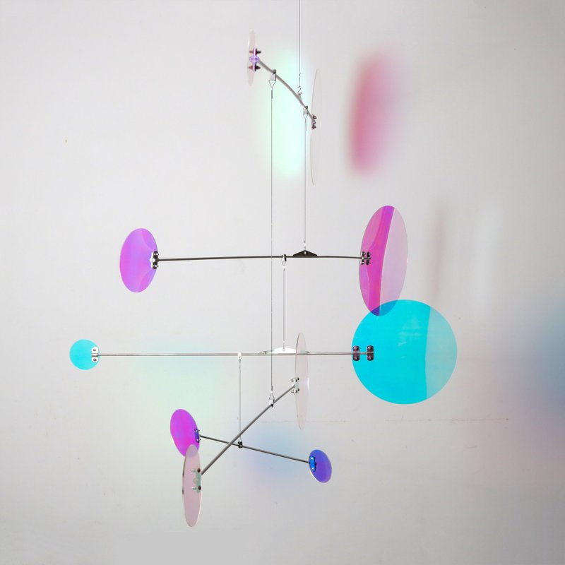 幻彩亚克力动态平衡雕塑考尔德大型吊饰定网红打卡商业空中装饰 - 摆饰 - 其他材质 多色