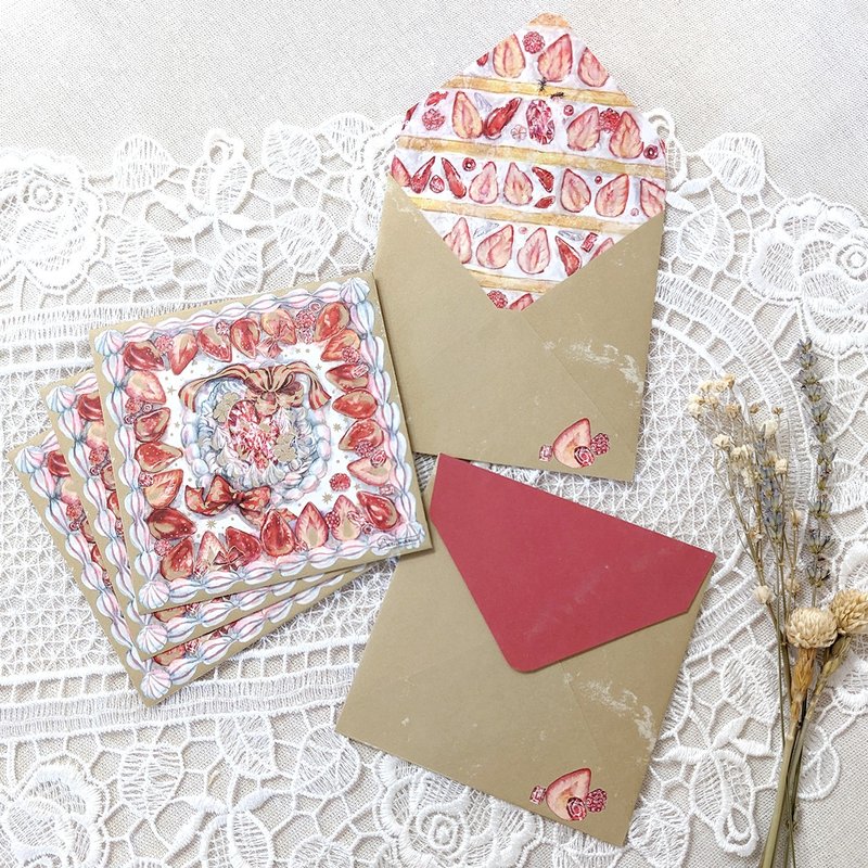 信封/信纸庆祝蛋糕 - 信封/信纸 - 纸 