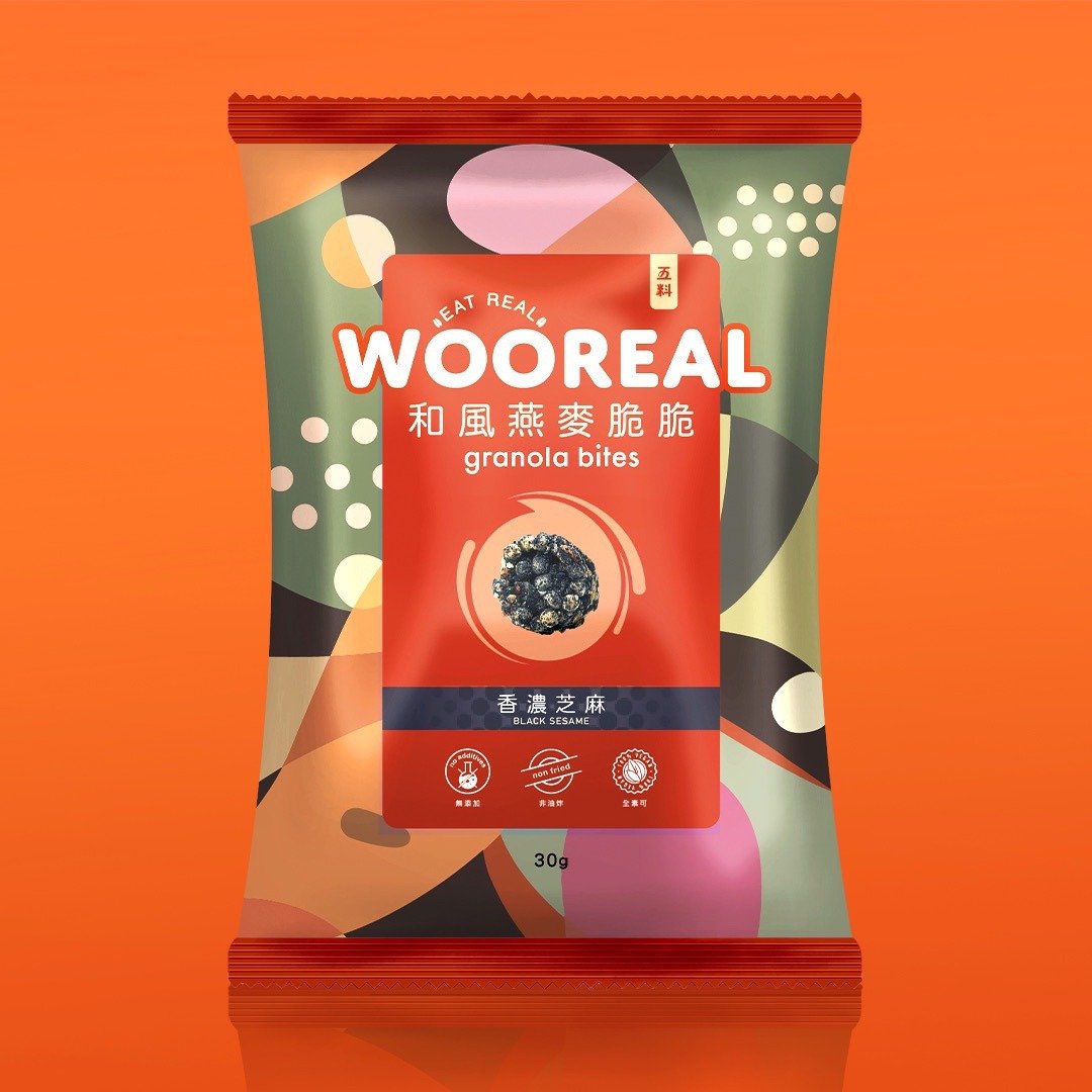 WOOREAL五料　和风燕麦脆脆 - 香浓芝麻 - 零食/点心 - 其他材质 