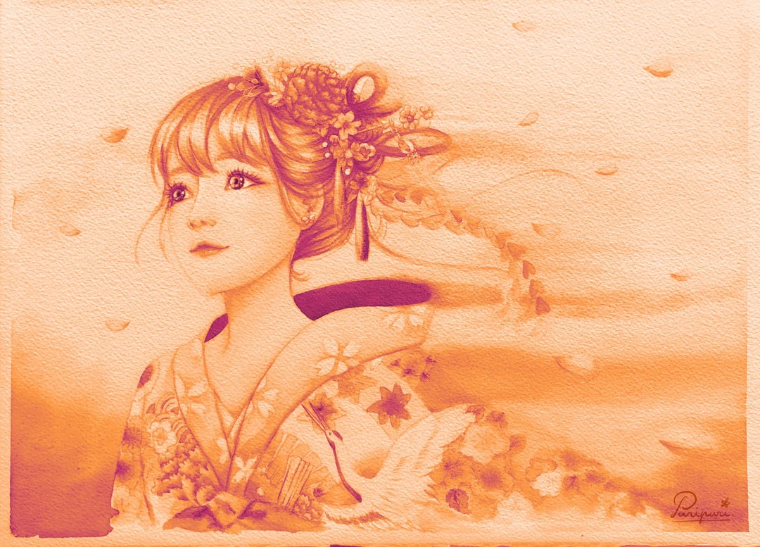 Flying with my wings (sepia) 明信片 - 卡片/明信片 - 纸 多色