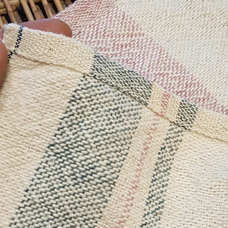 Natural Dyed Cotton Tea Towel, Pink - 餐垫/桌巾 - 棉．麻 粉红色