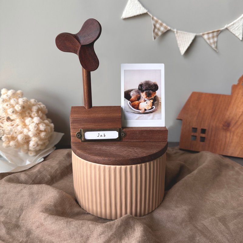 【24H出货】风中相遇宠物纪念罐 骨灰罐 M号【含照片订制】 - 其他 - 其他材质 