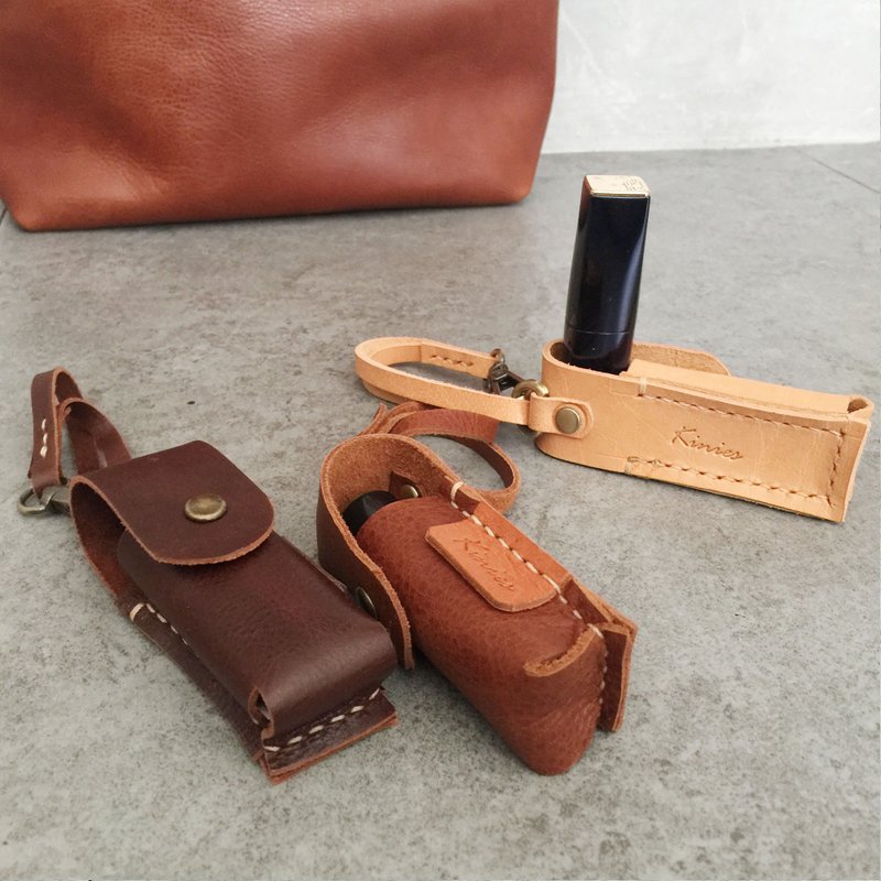 皮革唇膏盒-AS42 - 名片夹/名片盒 - 真皮 橘色