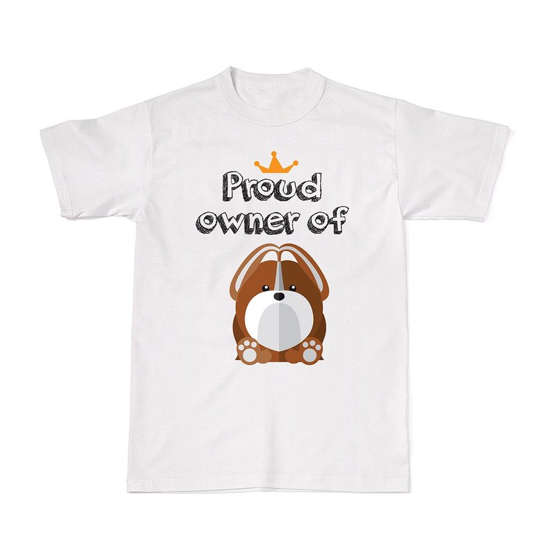 Proud Dog Owners Tees - Shih Tzu - 女装 T 恤 - 棉．麻 白色