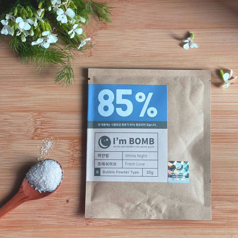 澎澎云朵泡澡粉【清新小苍兰】-韩国I'm Bomb - 沐浴用品 - 浓缩/萃取物 蓝色