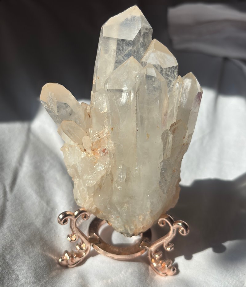 蓝雾 双隐山 五指山 白水晶簇 白晶 水晶原矿 天然原石 水晶 - 摆饰 - 水晶 透明