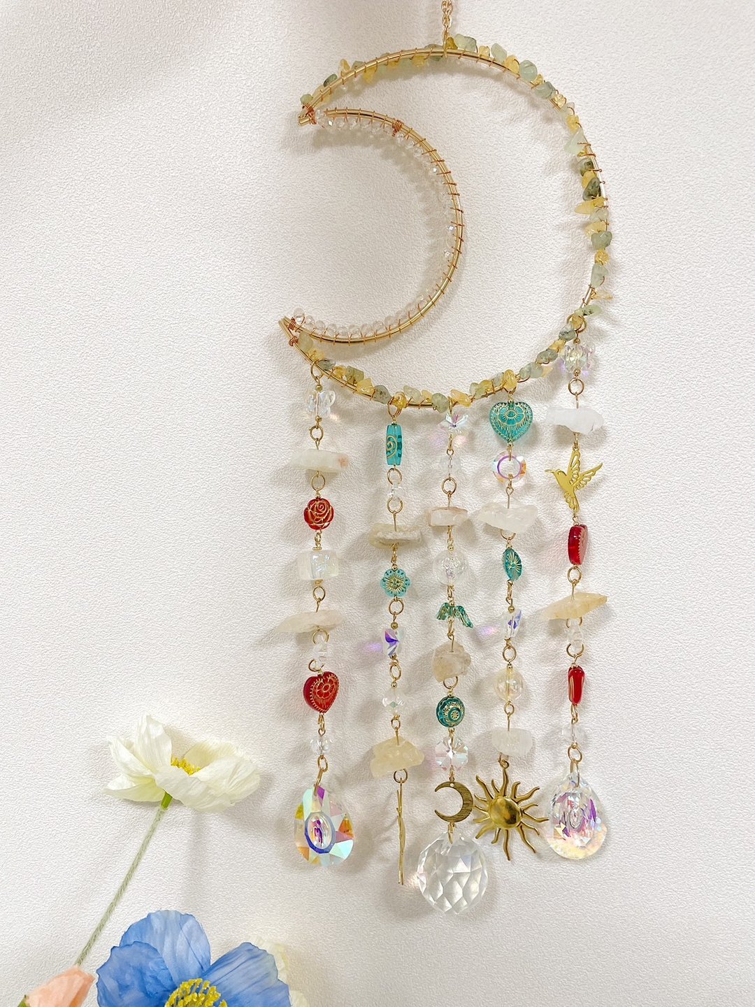 串串手作|12 月静心水晶挂饰系列 - 缠绕款 (高阶手作课程) - 金工/饰品 - 半宝石 