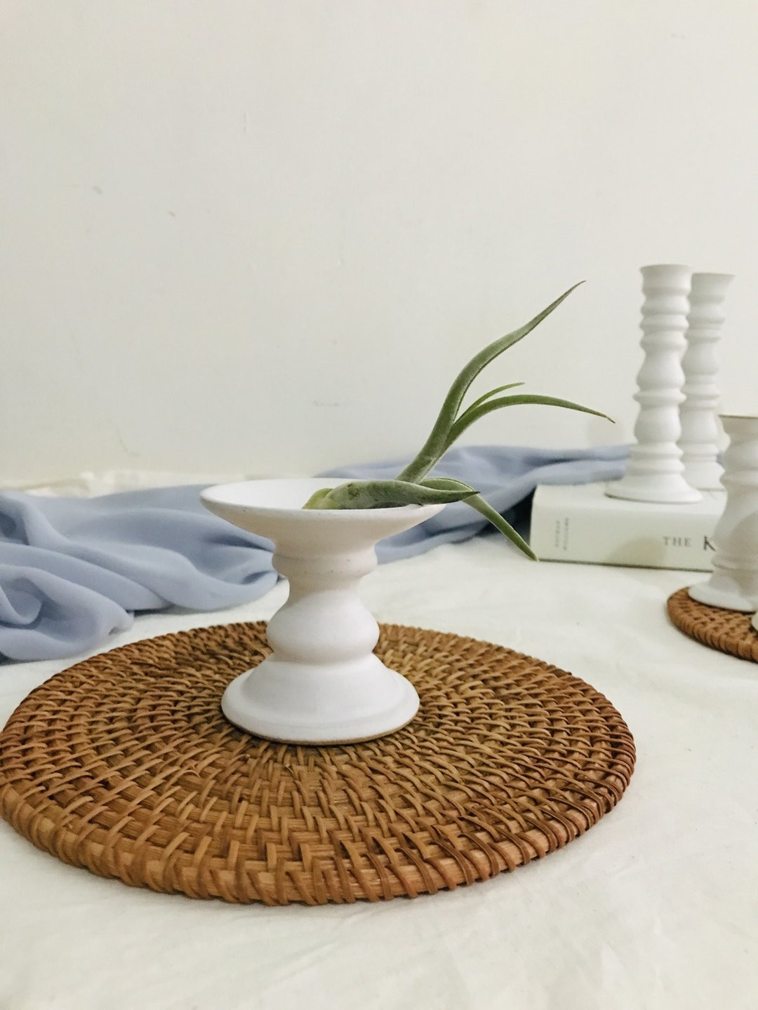 Déjà vu ceramics 白色烛台 - 蜡烛/烛台 - 陶 白色