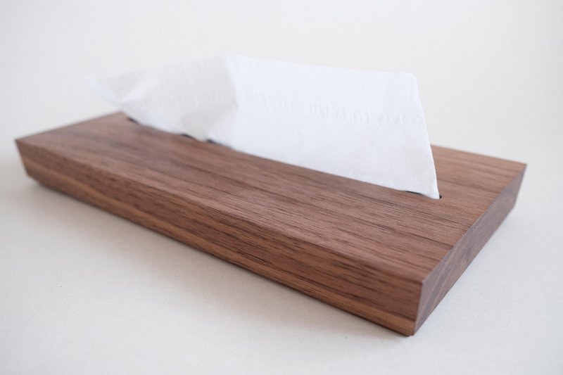 薄型抽纸盒　胡桃木、橡木、樱桃木 - 其他 - 木头 卡其色