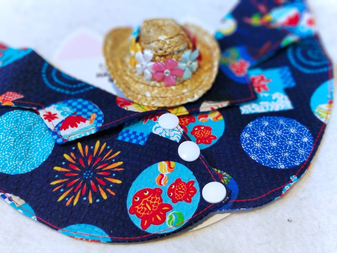 Summer Aloha 夏老威恤衫造型颈饰 宠物 猫犬 狗狗 颈项 collar - 衣/帽 - 棉．麻 红色