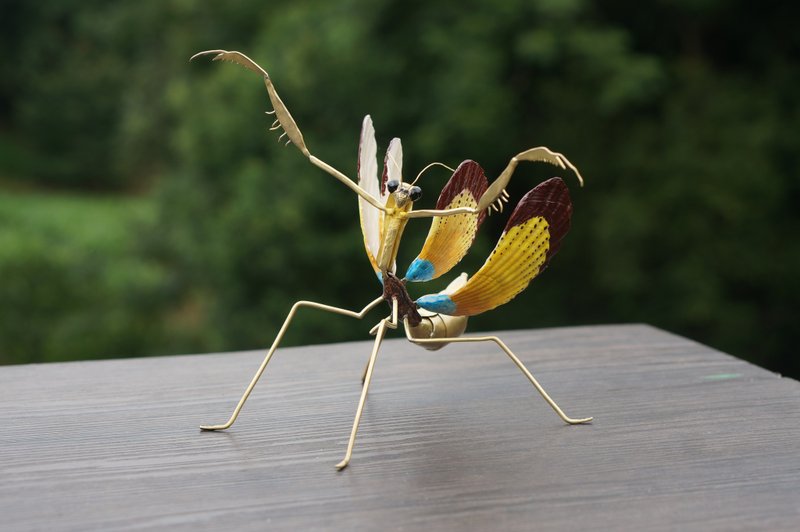 金工-铜螳螂装饰摆件 - 摆饰 - 其他材质 