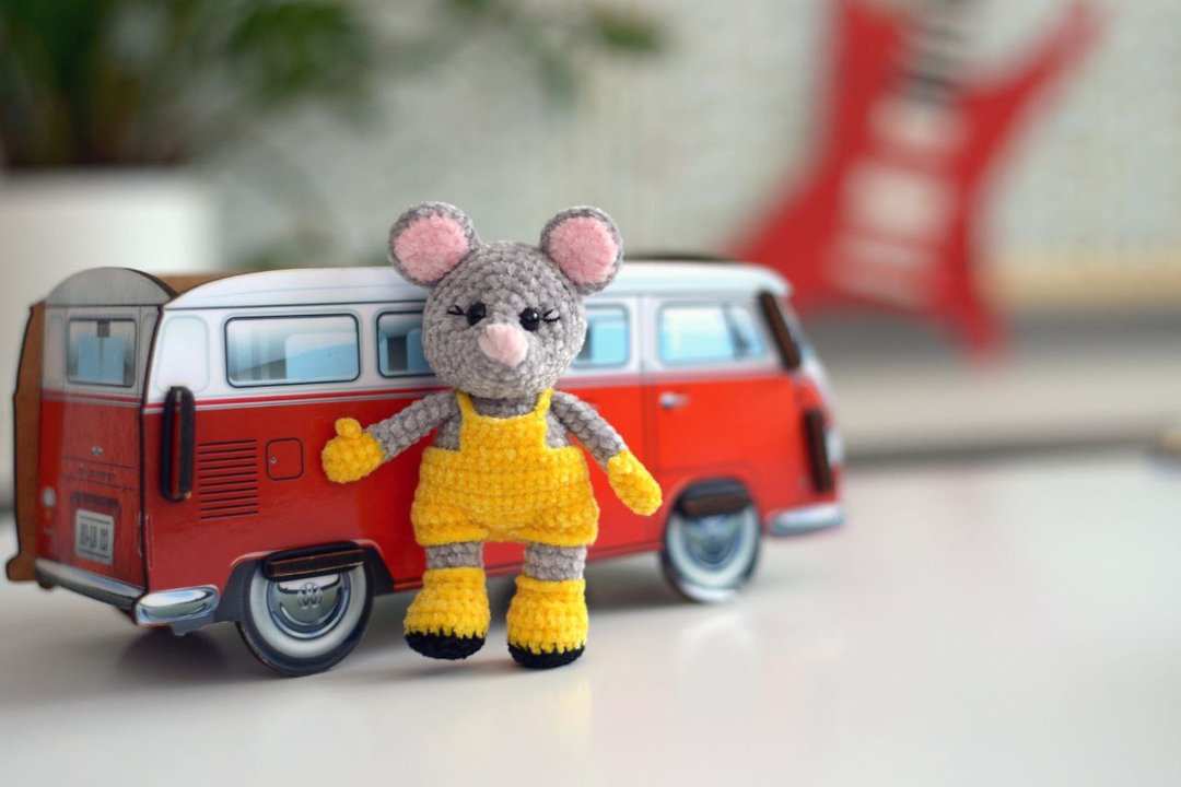 Mouse, rat miniature statue, figurine little mouse - 玩偶/公仔 - 聚酯纤维 多色