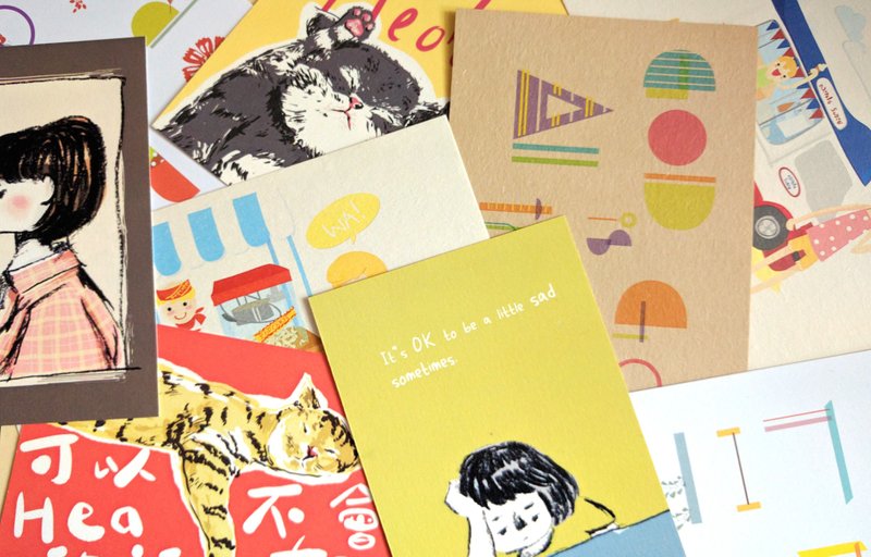 明信片 名信片 多买优惠 /任选 5 张 - 卡片/明信片 - 纸 白色