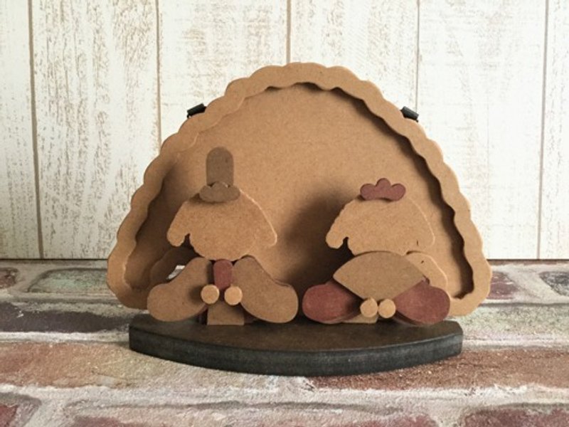 女儿节☆玩具贵宾犬女儿娃娃☆ - 摆饰 - 木头 