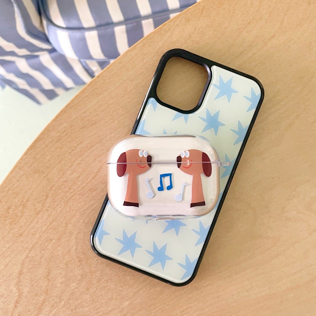 PUPPY AirPods 保护套 - 耳机 - 塑料 咖啡色