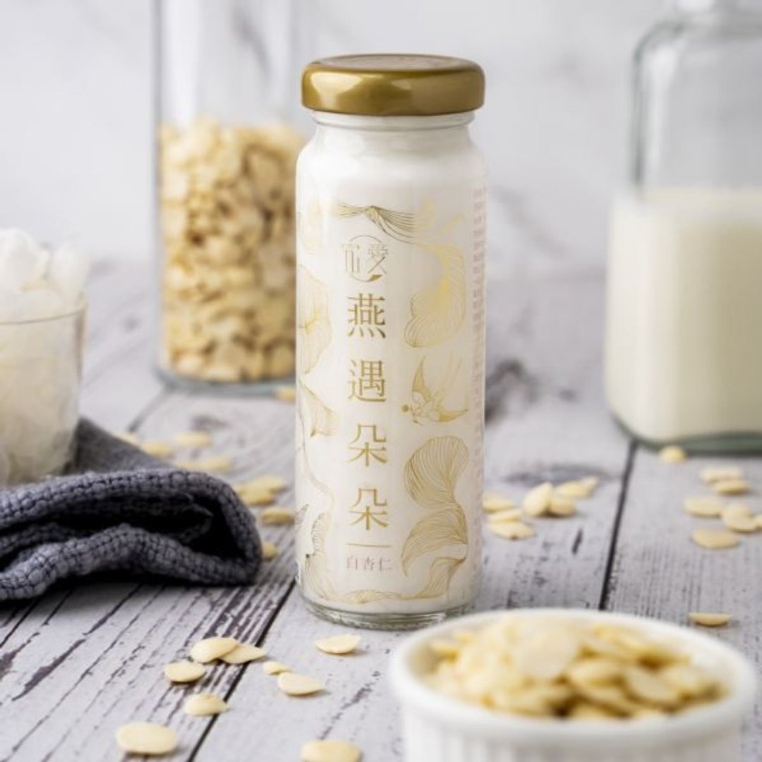 燕遇朵朵燕窝饮 - 白杏仁 (130ml)|含 16g 燕窝 杏香甘醇 雪耳 送礼 - 健康/养生 - 新鲜食材 白色