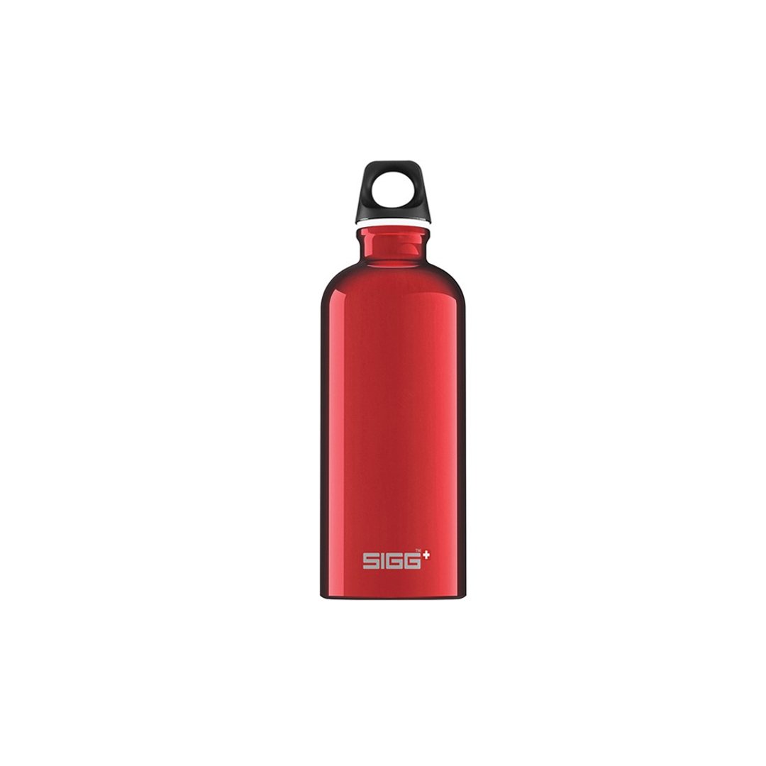 瑞士百年SIGG经典旅行家冷水瓶/不锈钢冷水瓶/轻量水瓶600ml-火红 - 水瓶/水壶 - 不锈钢 红色