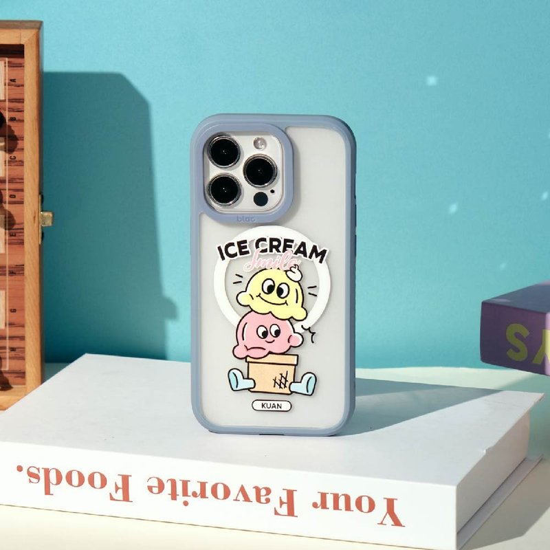 KUAN冰淇淋兄弟极光雾透MagSafe iPhone手机壳 - 手机壳/手机套 - 塑料 多色