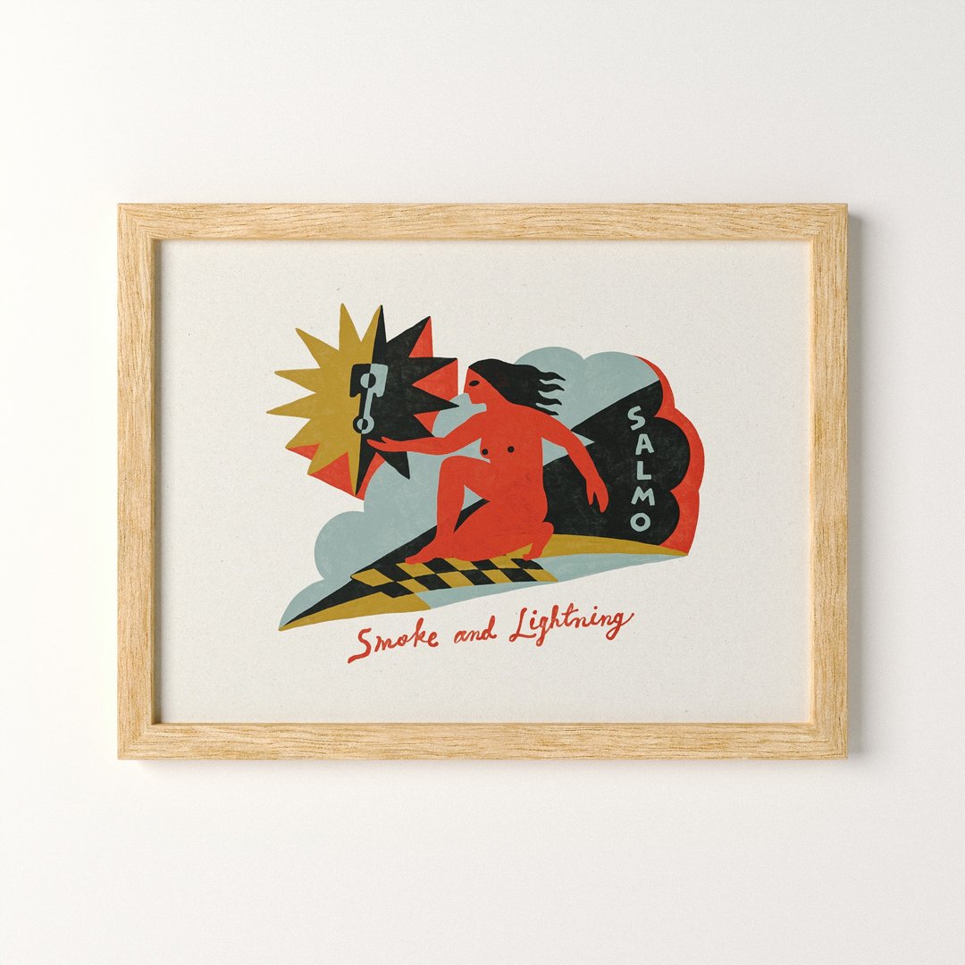 Smoke & Lightning 烟雾和闪电 - 印刷画/海报 - 海报/装饰画/版画 - 纸 红色
