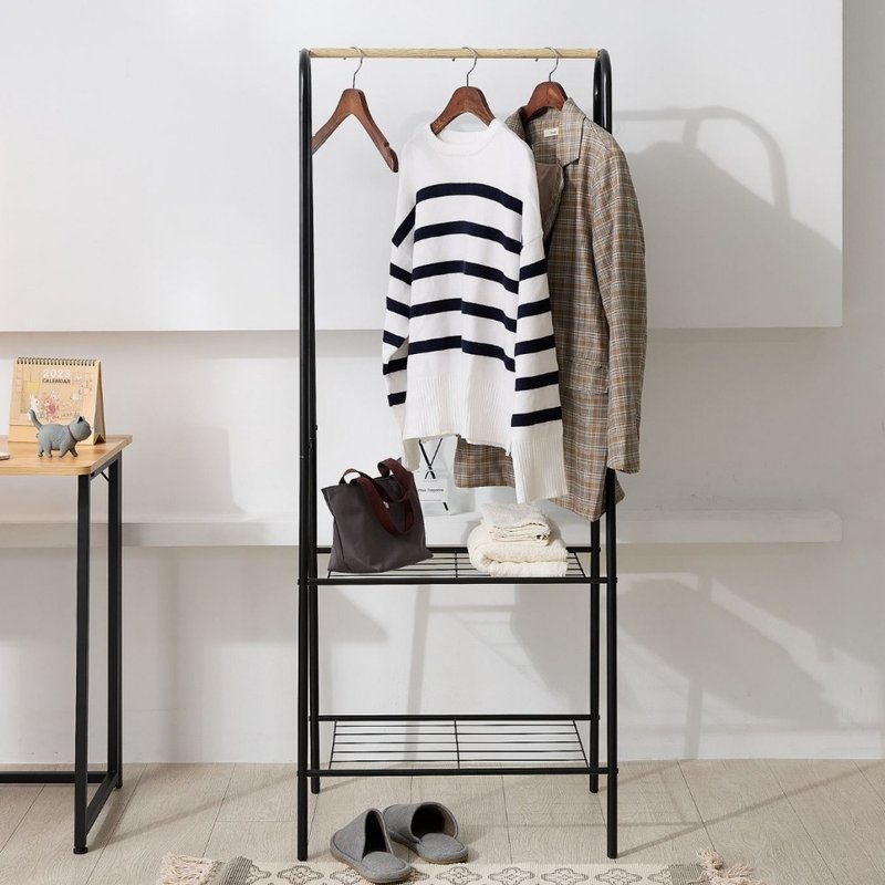 A字体吊衣置物架 吊衣架 挂衣架 收纳架 晒衣架 衣橱架 落地架 - 其他家具 - 其他金属 