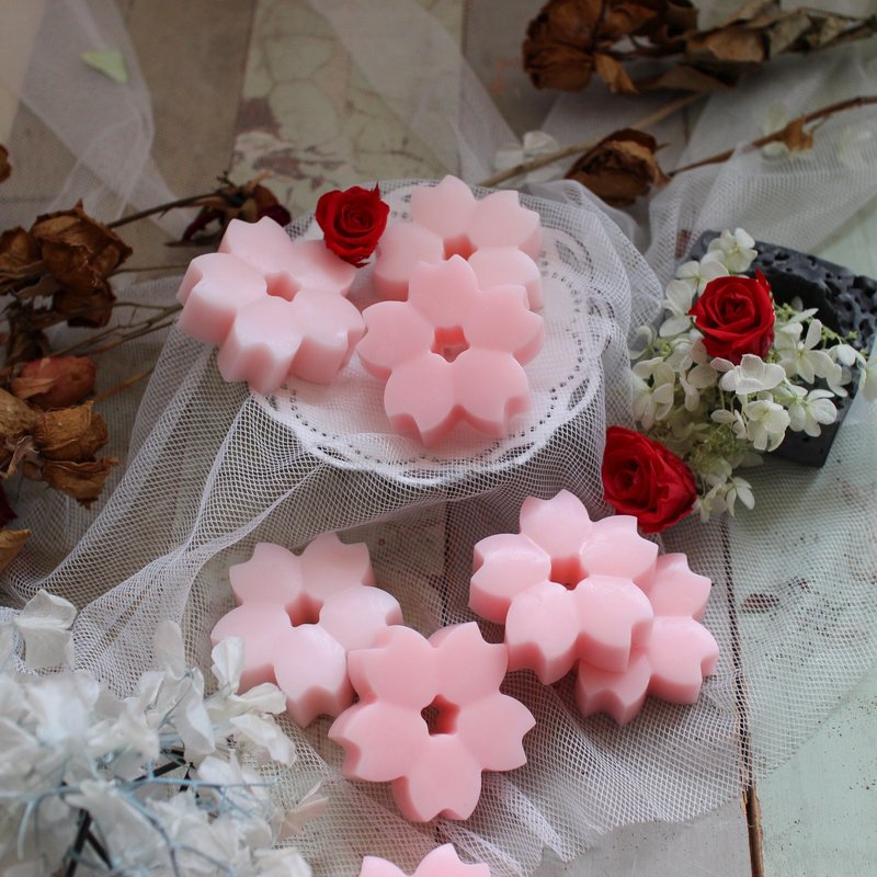 【蕾安柏】樱花10入组。婚礼小物│探房礼│二次进场│沐浴皂 - 肥皂/手工皂 - 其他材质 粉红色