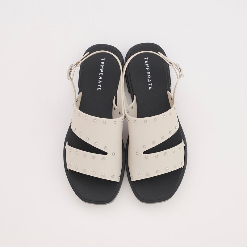 ISSAC (ASH) PVC STUDS SANDALS 铆钉凉鞋 - 拖鞋 - 防水材质 灰色