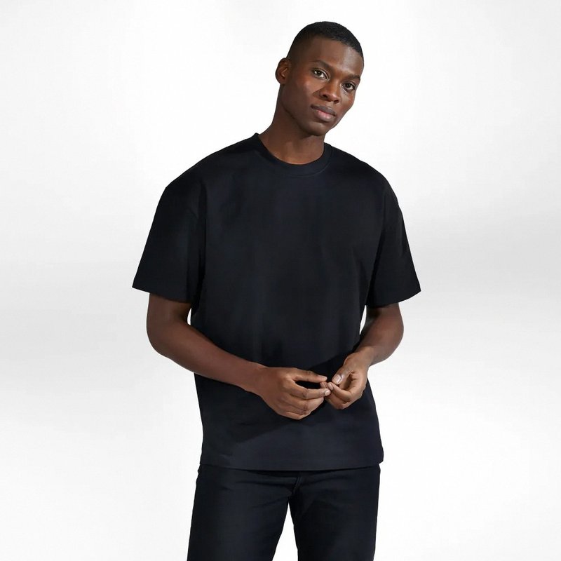 Bread & Boxers Heavy 重磅高端厚T - 黑 - 男装上衣/T 恤 - 棉．麻 黑色