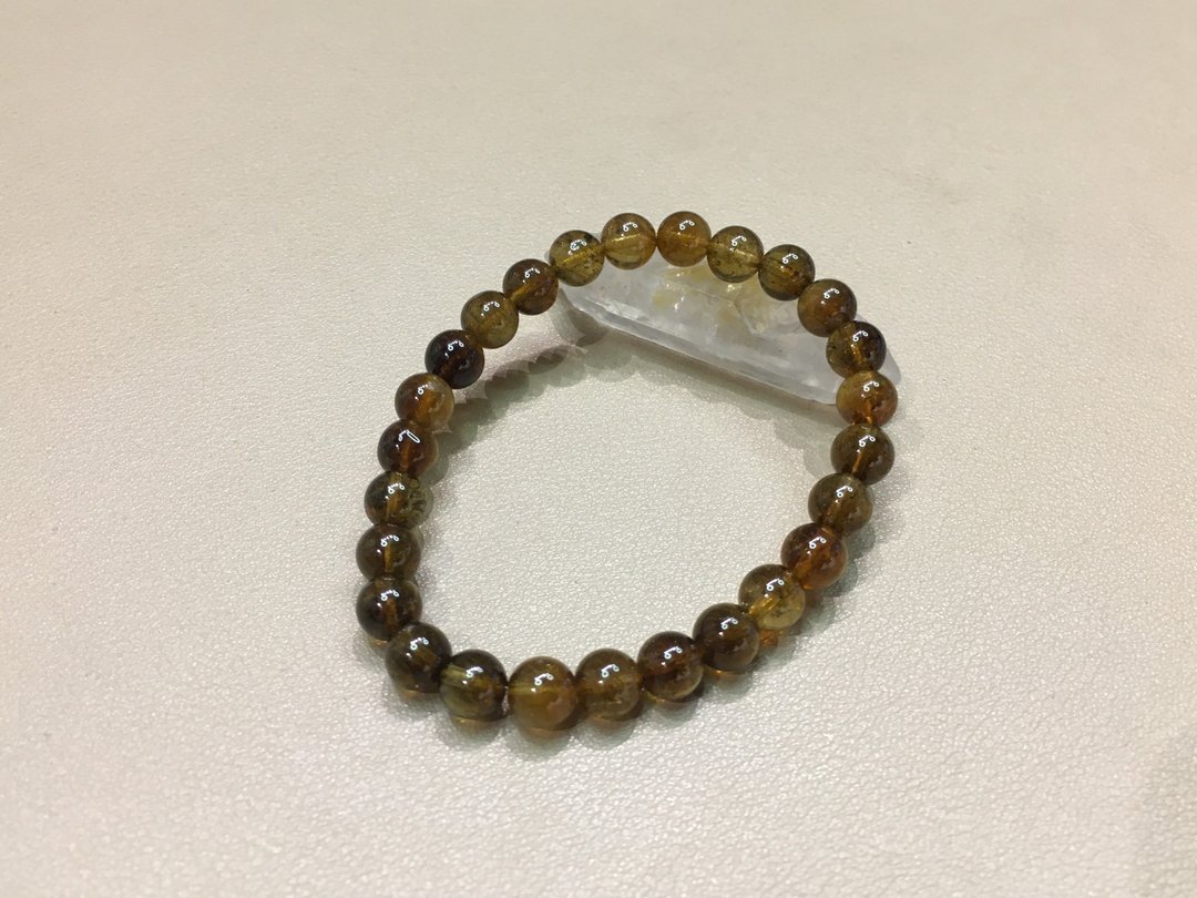 黄碧玺手錬 7mm - 改善人际关系 增强人缘 - 手链/手环 - 水晶 